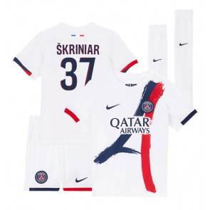 Paris Saint-Germain Milan Skriniar #37 Gostujuci Dres za Dječji 2024-25 Kratak Rukavima (+ kratke hlače)